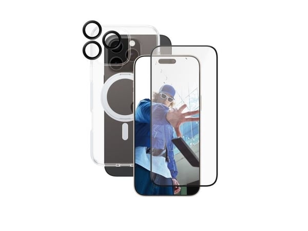 PanzerGlass CARE™ by ® 3-in-1 Ceramic Bundle iPhone 16 Pro Max, Apple, Apple - iPhone 16 Pro Max, Tørr påføring, Ripebestandig, Sjokkresistent, Gje...
