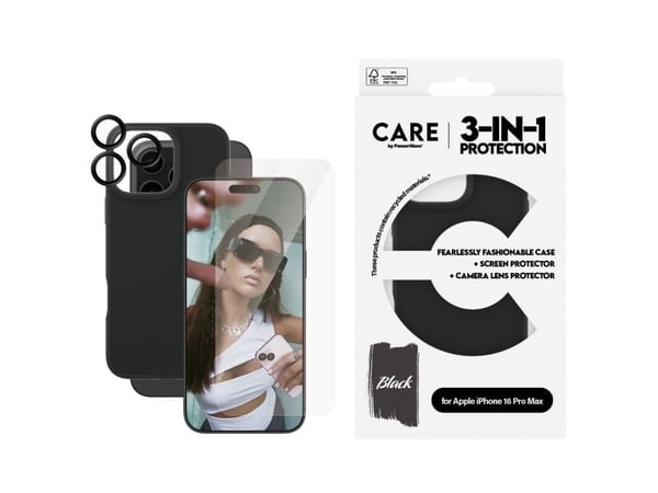 CARE by PanzerGlass - Baksidedeksel for mobiltelefon - aluminiumslegering, oleofobisk belegg, polyethlen-tereftalat (PET), silikonbelegg, termoplas...