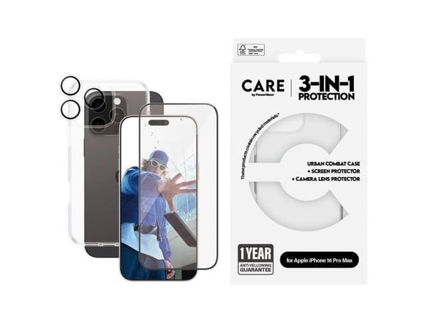 CARE by PanzerGlass - Baksidedeksel for mobiltelefon - flaggskip - termoplast-polyuretan (TPU), polykarbonat, oleofobisk belegg, polyethlen-terefta...