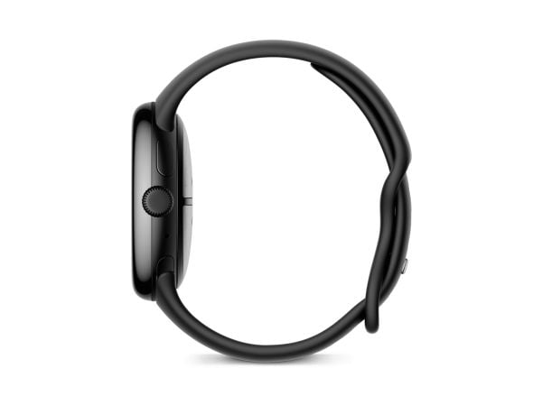 Google Pixel Watch 3 - 45 mm - mattsvart aluminium - smartklokke med aktivt bånd - fluorelastomer - obsidian - båndbredde: L - 32 GB - Bluetooth, W...