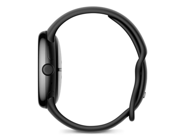 Google Pixel Watch 3 - 45 mm - mattsvart aluminium - smartklokke med aktivt bånd - fluorelastomer - obsidian - båndbredde: L - 32 GB - Bluetooth, W...