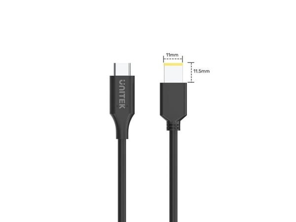 Unitek-virtalähteen kaapeli Lenovo 65W USB-C - DC11*4.5mm:lle