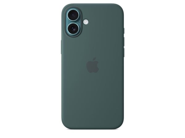 Apple - Baksidedeksel for mobiltelefon - MagSafe-samsvar - silikon - innsjøgrønn - for iPhone 16 Plus