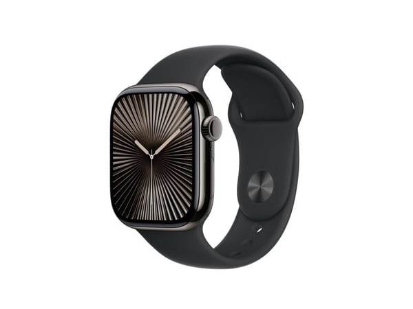 Apple - Bånd for smart armbåndsur - 42mm - S/M-størrelse - svart - for Watch Hermès Series 7, Hermès Series 9, SE 3, Series 10, Series 11, Series 8...