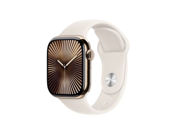 Apple - Klokkestropp for smart armbåndsur - 42mm - S/M-størrelse - stjernelys - for Watch Hermès Series 7, Hermès Series 9, SE 3, Series 10, Series...