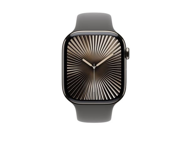 Apple - Bånd for smart armbåndsur - 46mm - M/L (passer håndledd på 160 - 210 mm) - steingrå - for Watch Hermès Series 9, SE 3, Series 10, Series 11...