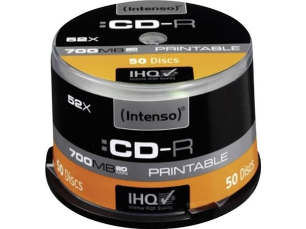 Intenso - 50 x CD-R - 700 MB (80 min) 52x - blekkstråleskrivbar overflate - spindel