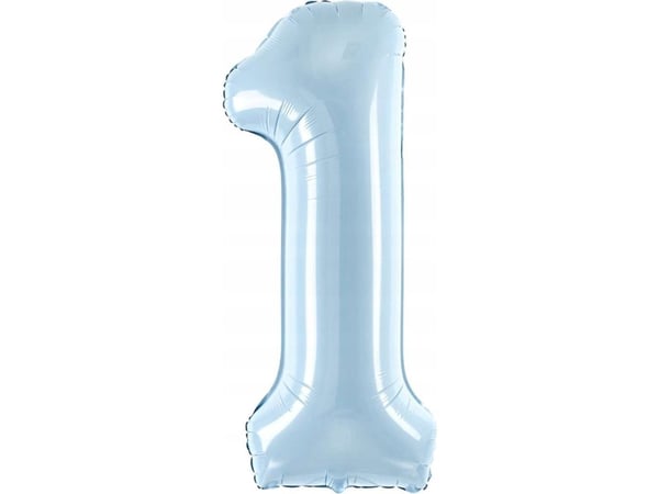 Party Deco Folieballong 1 lyseblå 72cm