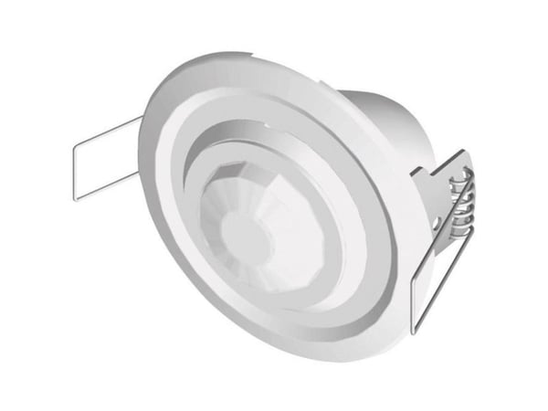 Grothe 94501 passiv infrarød PIR-sensor, hvit, takmontert bevegelsesdetektor (94501)