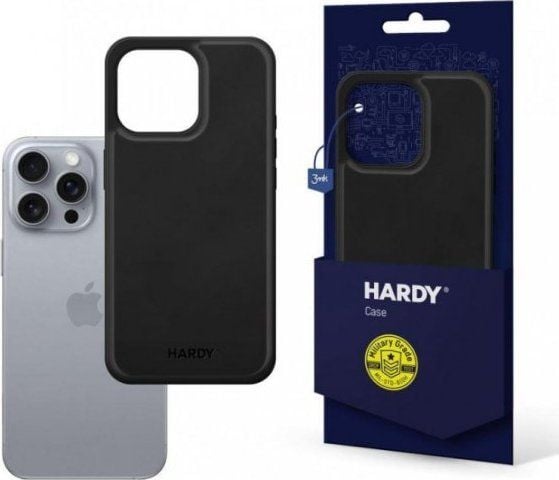 3MK HARDY Silky Leather MagCase, Etui, Apple, iPhone 16 Pro Max, 17,5 cm (6.9"), Svart