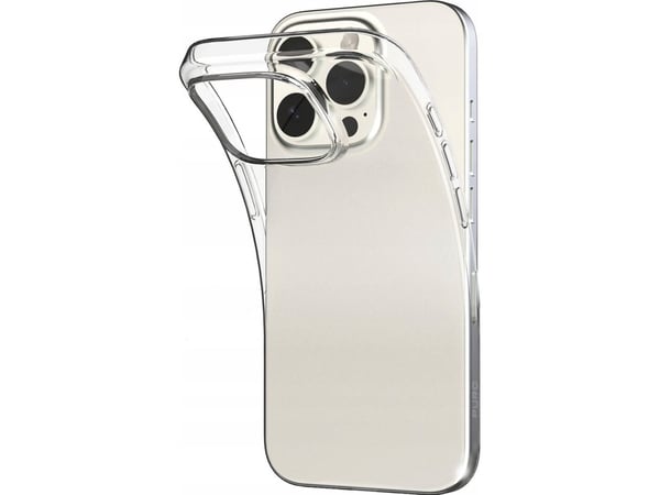 Puro 03 Nude silikonikotelo iPhone 16 Pro Max - läpinäkyvä - läpinäkyvä