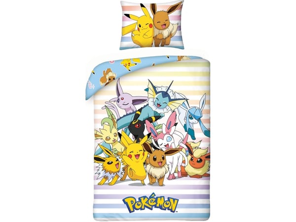 Pokemon sängkläder 140 x 200 cm - 100 procent bomull