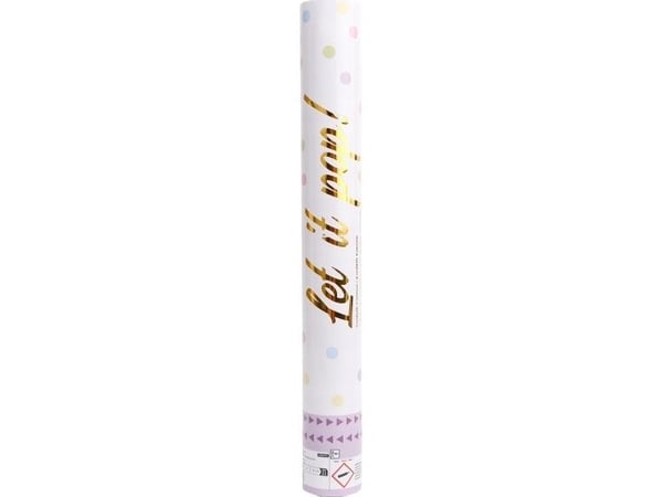 Cannon konfetti multicolor pastel papirsirkel 40 cm 9916473
