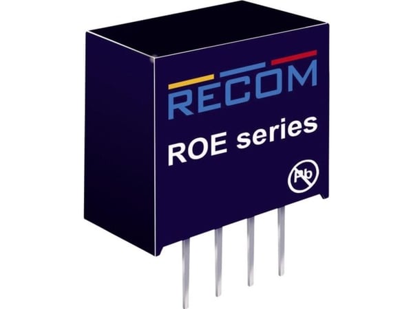 RECOM ROE-0505S DC/DC-muunnin, tulostus 5 V/DC 5 V/DC 5 V/DC 200 mA 1 W Lähtöjen lukumäärä: 1 x