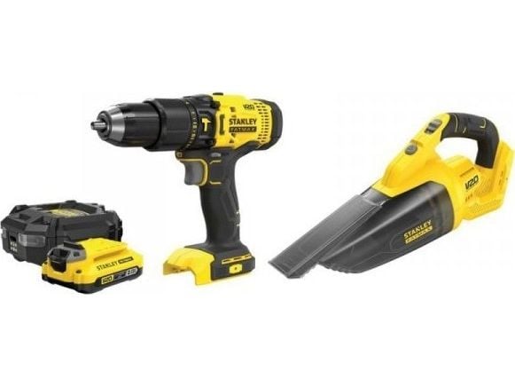 Stanley 18V V20 sähkötyökalusarja SFMCD711+SFMCVH001B 1*2.0AH (1 kpl)