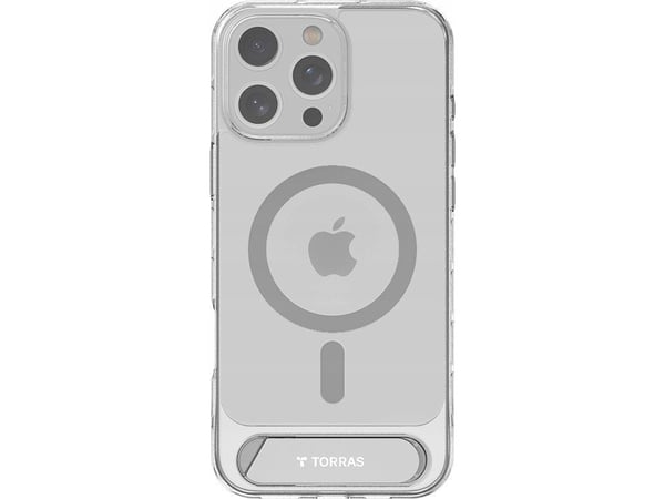 Torras Torras Pstand Series-deksel til iPhone 16 ProMax (gjennomsiktig)