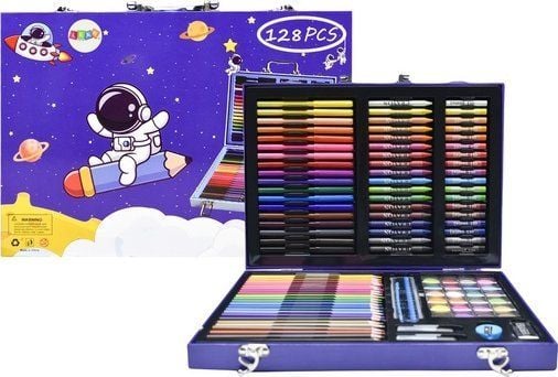 LeanToysin taiteilijan kotelo, jossa on Cosmonaut Blue 128 EL