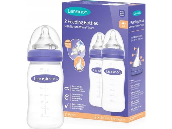 Lansinoh NaturalWave nappflaskor (2-pack) 2 x 240 ml