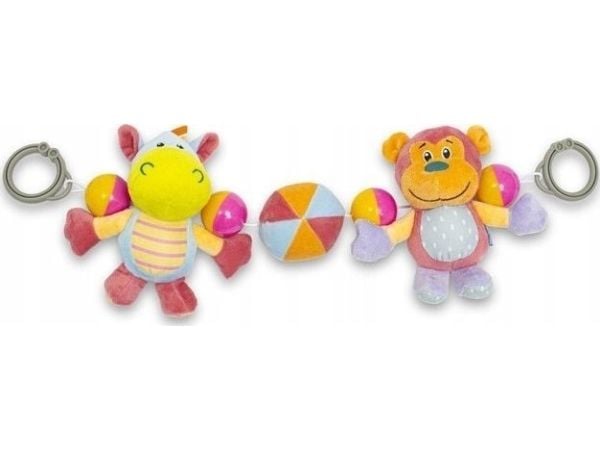 Baby Mix 53577 hippie og malpleks leker til barnevogn