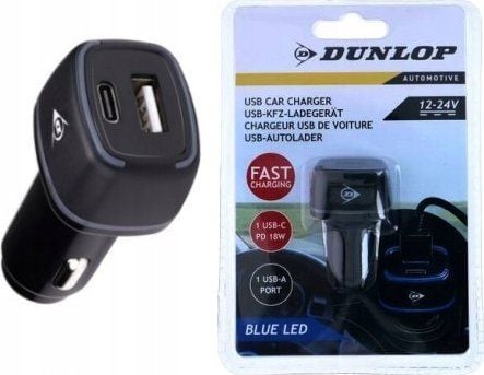 Dunlop-lader BILLADER MULTI USB A + USB C DUNLOP