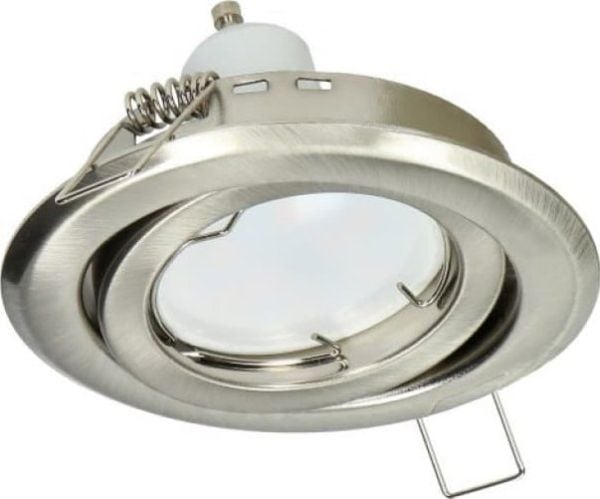 Orno UTRI RM dekorraamme for punktbelysning, MR16/GU10 maks 50 W, rund, justerbar, sateng, AD-OD-6176/N