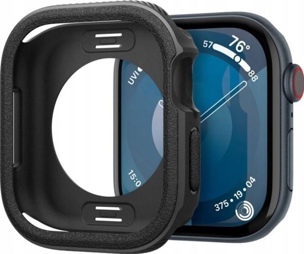 Spigen Caseology Vault Apple Watch 10 46mm kotelo musta/mattamusta ACS08610