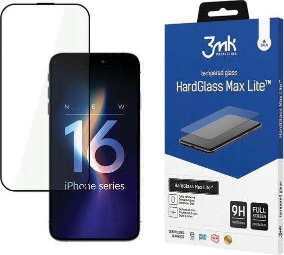 3MK 5903108604581, Apple, iPhone 16 Pro, Crash proof, Dirt resistant, Impact resistant, Scratch resistant, 1 pc(s)