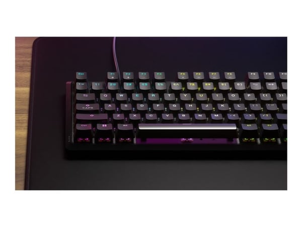 Corsair K70, Täysikokoinen (100 %), Langallinen, USB, Mekaaninen, musta