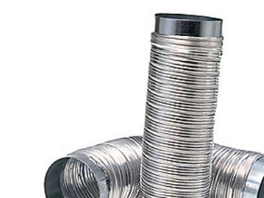 Flexkanal Ø 100 längd 0,35–1 m utdragshylsa med falsat aluminiumtejp