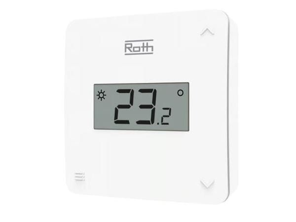 Roth Touchline® SL rumtermostat, X. Med tryckknapp och display