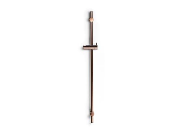 BLUE LABEL Brusestang i længde 90 cm inklusiv glider - leveres eksklusiv håndbruser - børstet bronze