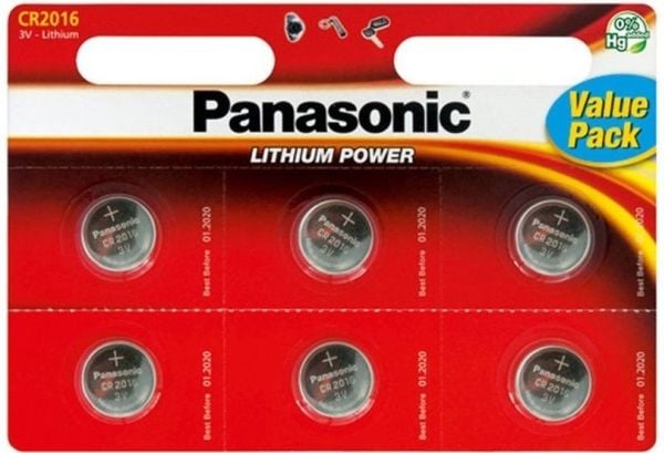 Panasonic Lithium Power - Value Pack - batteri 6 x CR2016 - Li