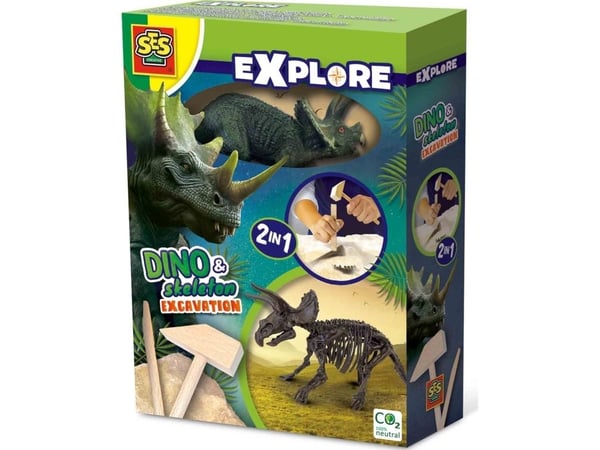 SES SES Skamielina dino 2-i-1 Triceratops 25093 50935