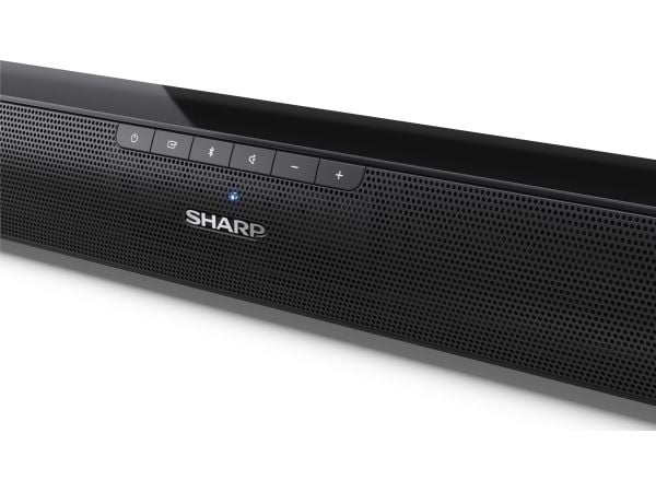Sharp HT-SB100 - Lydplanke - trådløs - Bluetooth 5.1 - skinnende svart (grillfarge - svartblank finish)
