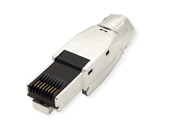 VALUE 21.99.1804, RJ-45, Sølv, Hankjønn, Rett, Zink, Cat8