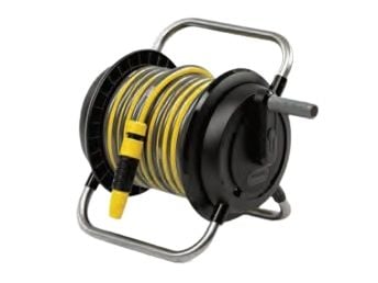 Kärcher 2.645-370.0, Bakkestativ Slangehjul, Funksjonell, Sort, Gult, Frittstående, Vegg-montert, 40 m, 13,15,19 mm