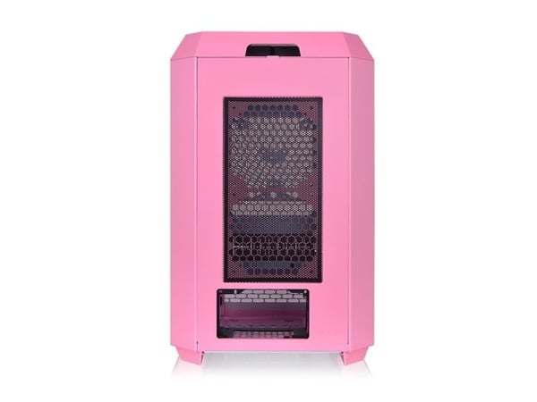 Thermaltake The Tower 300 - Mikrotårn - mini ITX / micro ATX - sidepanel med vindu (herdet glass) - ingen strømforsyning (PS/2) - boblerosa - USB/lyd