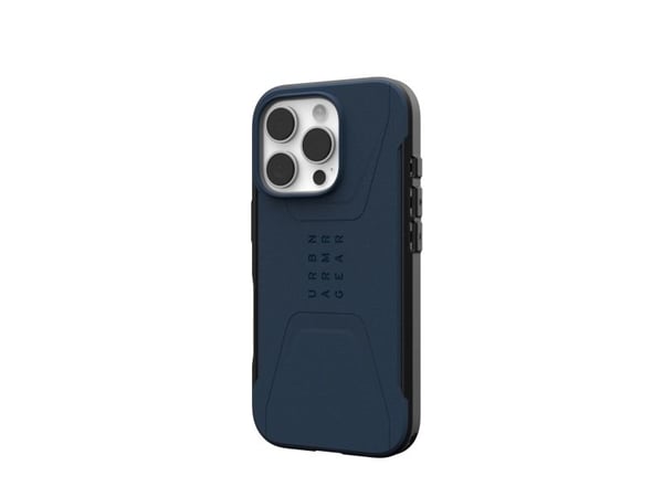 Urban Armor Gear Civilian, Etui, Apple, iPhone 16 Pro, 16 cm (6.3"), Marineblå