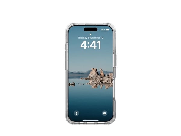 UAG Plyo Series - Baksidedeksel for mobiltelefon - MagSafe-samsvar - termoplastisk polyuretanramme (TPU), bakplate av polykarbonat - is/sølv - for ...