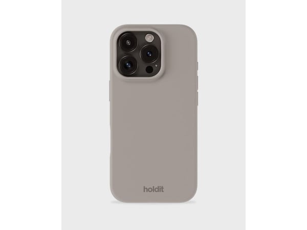 HoldIt Silicone, Etui, Apple, iPhone 16 Pro, 16 cm (6.3"), Taupe / brun