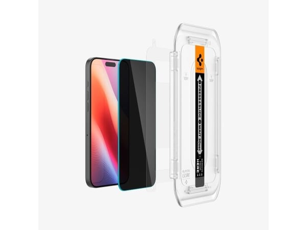 Spigen PRIVACY GLAS.TR "EZ FIT" 2-PACK IPHONE 16 PRO PRIVACY GLAS -LASI