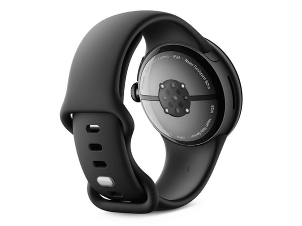 Google Pixel Watch 3 - 41 mm - mattsvart aluminium - smartklokke med aktivt bånd - fluorelastomer - obsidian - båndbredde: L - 32 GB - Bluetooth, W...