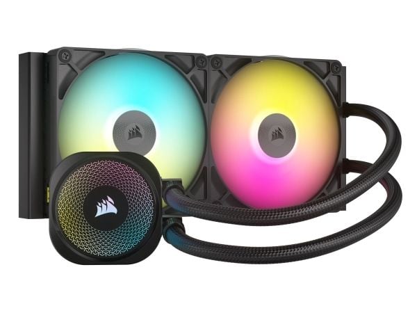 Corsair iCUE LINK TITAN RX RGB, All-in-one-nesteenjäähdytin, 14 cm, 300 RPM, 1700 RPM, musta