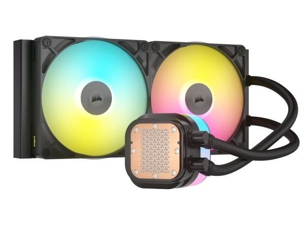 Corsair iCUE LINK TITAN RX RGB, All-in-one-nesteenjäähdytin, 14 cm, 300 RPM, 1700 RPM, musta