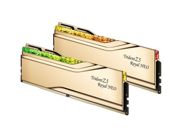 G.Skill Trident Z5 Royal Neo - DDR5 - sett - 32 GB: 2 x 16 GB - DIMM 288-pin - 8000 MT/s / PC5-64000 - CL38 - 1.45 V - ikke-bufret - ikke-ECC - gull