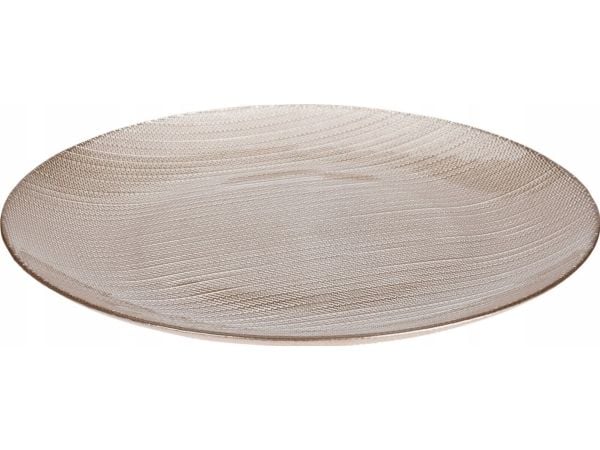 Home Styling Collection flat tallerken i glass KARNEOL, Ø 28 cm