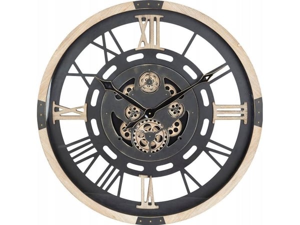 Atmosphera stort veggur med synlig mekanisme KENT, Ø 80 cm