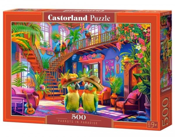 Castorland-pussel 500 bitar Parrots in Paradise CASTOR