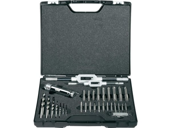 Exact 70551 GS32 handgängborrsats, 32 delar, metrisk, högergängning DIN 352, HSS, 1 set