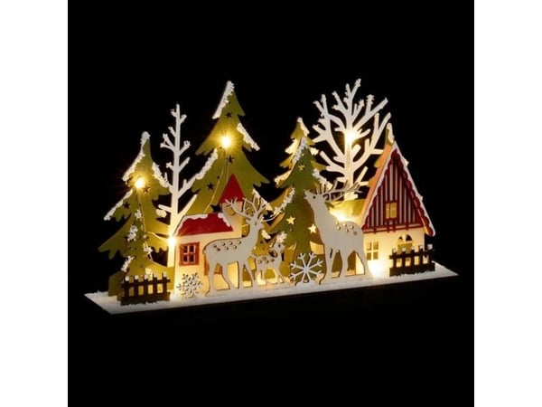 Fééric Lights and Christmas Christmas Decoration Christmas Town, Kryssfiner julescene